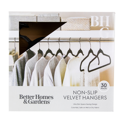 Velvet Nonslip Hangers, 4 Colours