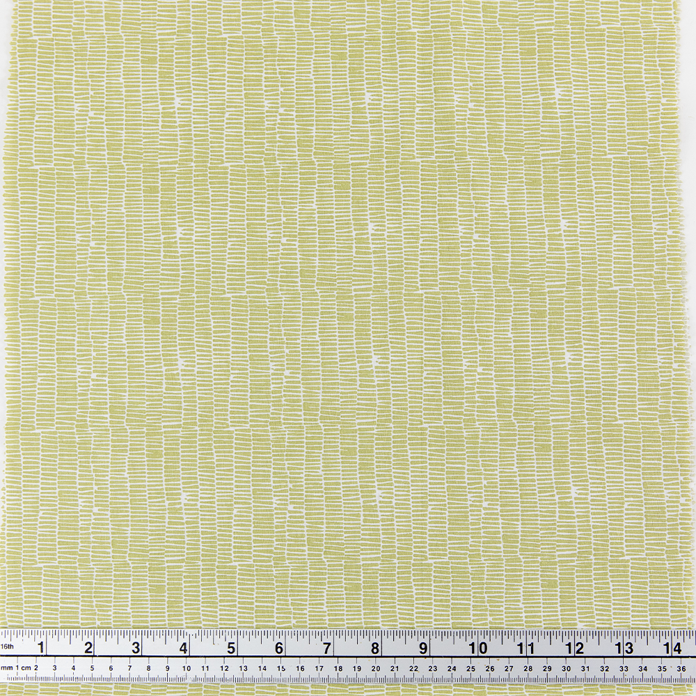 Print Craft & Quilting Fabric, Geo Stripes Sage- Width 112cm