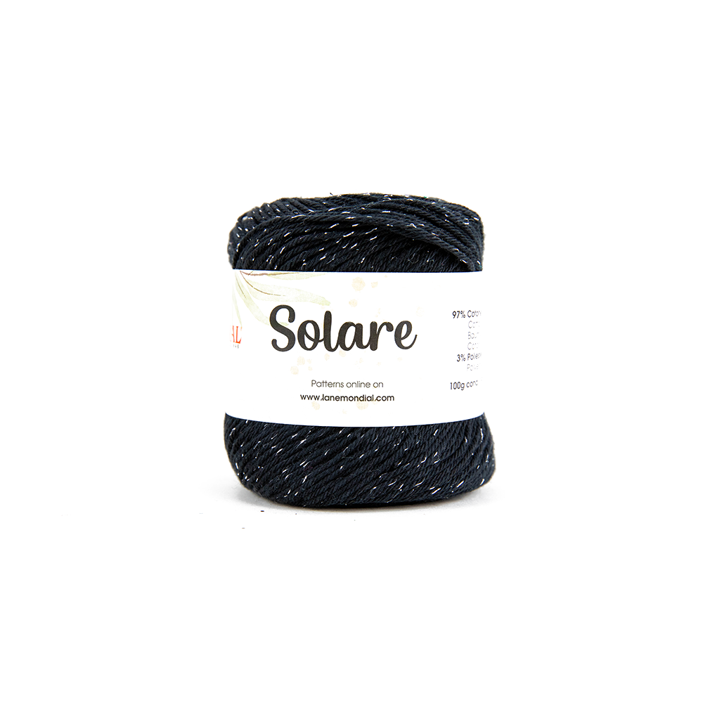 Solare Crochet & Knitting Yarn, 100g Egyptian Cotton Polyester Blend Yarn