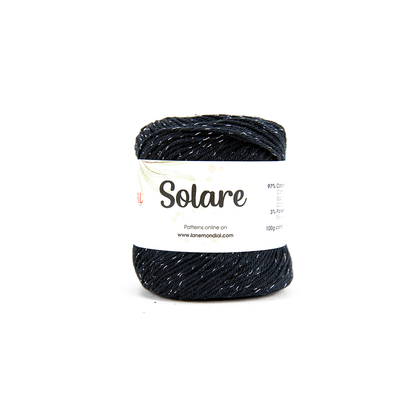 Solare Crochet & Knitting Yarn, 100g Egyptian Cotton Polyester Blend Yarn
