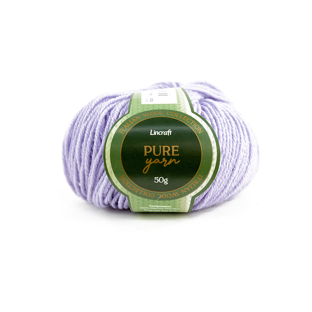 Pure Crochet & Knitting Yarn, 50g Merinos Extrafine Yarn