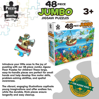 48-Piece Jumbo Floor Jigsaw Puzzle, Fishermans Wharf