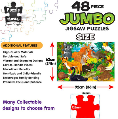 48-Piece Jumbo Floor Jigsaw Puzzle, Aussie Animals