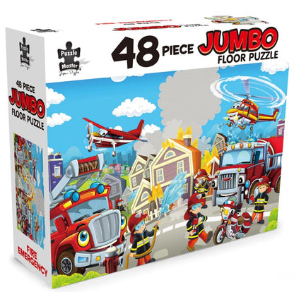48-Piece Jumbo Floor Jigsaw Puzzle, Fire Emergency
