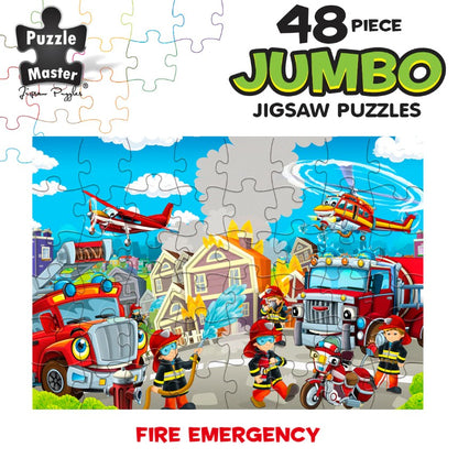 48-Piece Jumbo Floor Jigsaw Puzzle, Fire Emergency