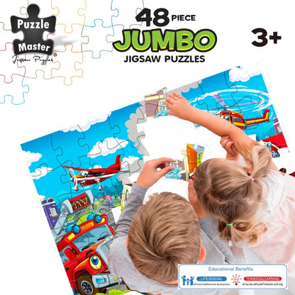48-Piece Jumbo Floor Jigsaw Puzzle, Fire Emergency