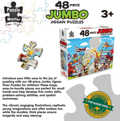 48-Piece Jumbo Floor Jigsaw Puzzle, Fire Emergency