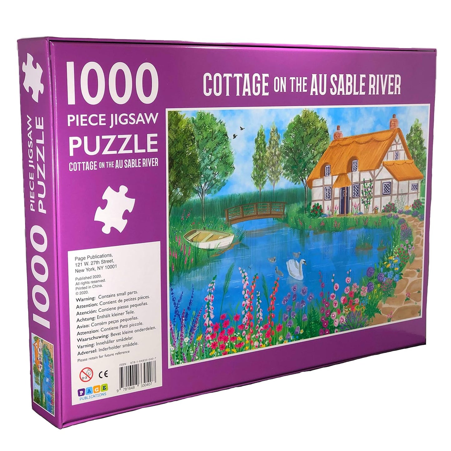 1000-Piece Jigsaw Puzzle, Cottage on the AU Sable River