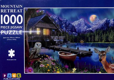 1000-Piece Jigsaw Puzzle, Mountain Retreat