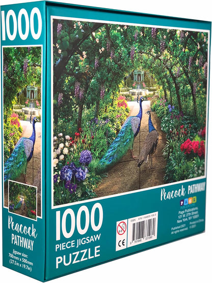 1000-Piece Jigsaw Puzzle, Peacock Pathway
