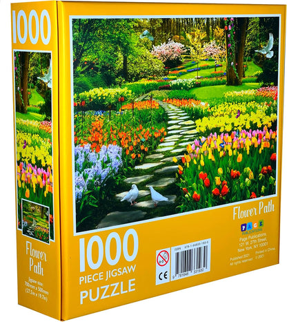 1000-Piece Jigsaw Puzzle, Flower Path