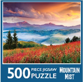 500-Piece Jigsaw Puzzle, Mountain Mist