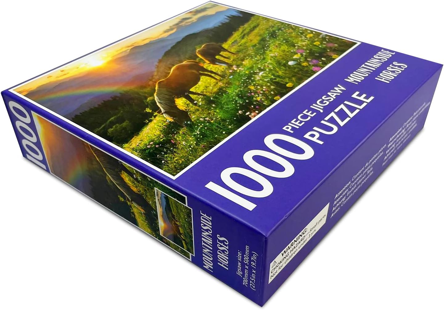 1000-Piece Jigsaw Puzzle, Mountainside Horses