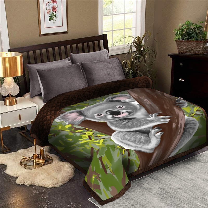 Formr Luxury Mink Blanket, Koala- 2.1mx2.3m