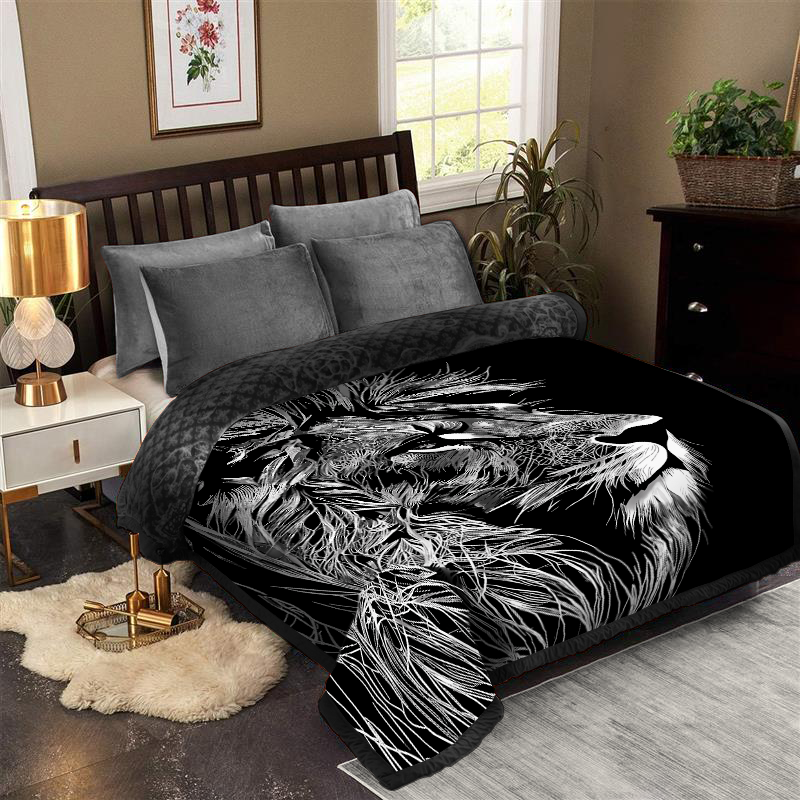 Formr Luxury Mink Blanket, Lion- 2.1mx2.3m