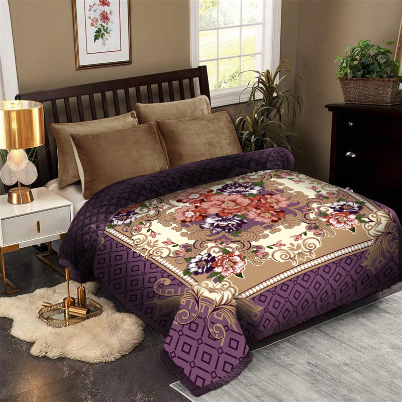 Formr Luxury Mink Blanket, Floral Bliss- 2.1mx2.3m
