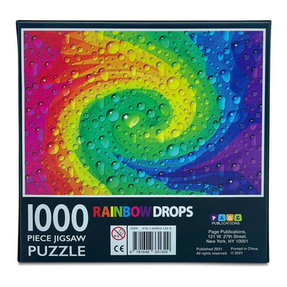1000 Piece Jigsaw Puzzle, Rainbow Drops