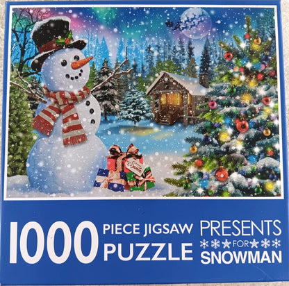 1000 Piece Jigsaw Puzzle, Presents For Snowman