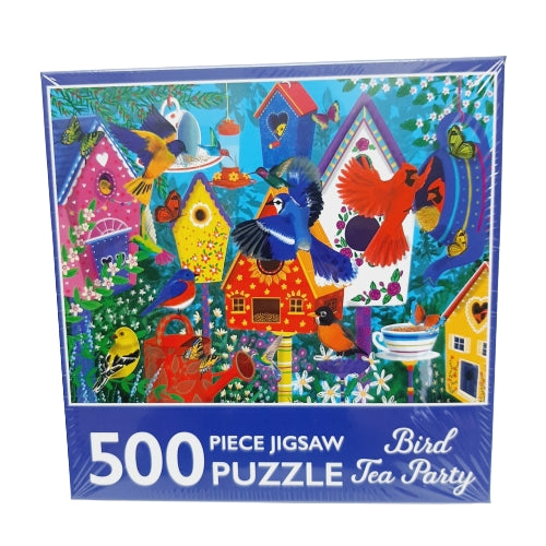 500 Piece Jigsaw Puzzle, Bird Tea Party