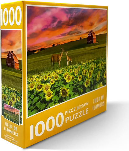 1000-Piece Jigsaw Puzzle, Field of Flowers