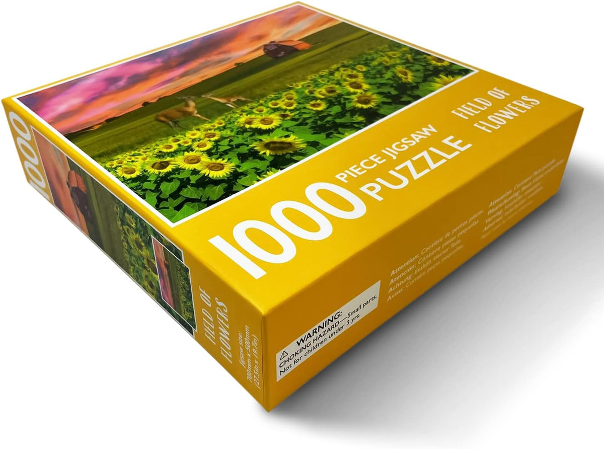 1000-Piece Jigsaw Puzzle, Field of Flowers