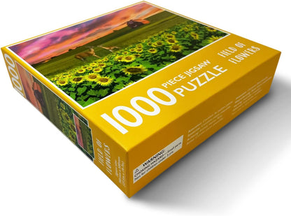 1000-Piece Jigsaw Puzzle, Field of Flowers