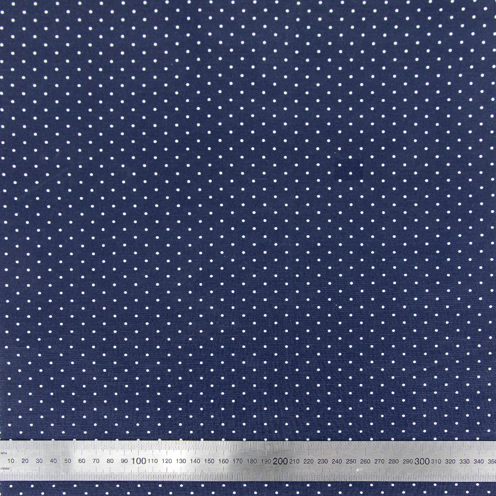 Print Craft & Quiltng Fabric, Blue Aspirin Dot -Width 110cm