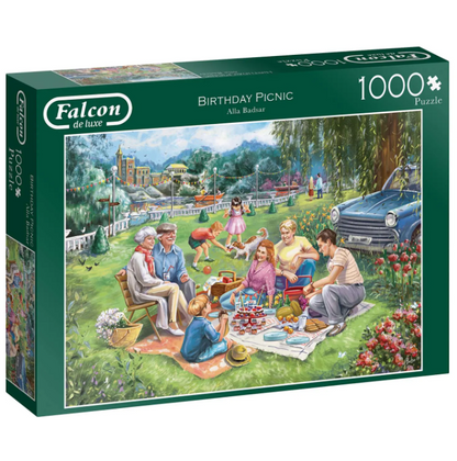 1000-Piece Jigsaw Puzzle, Falcon Deluxe Birthday Picnic