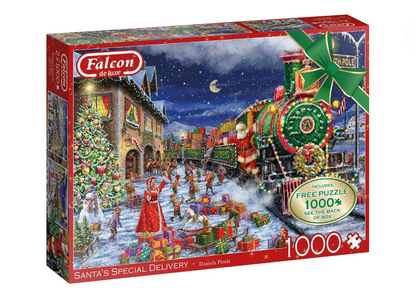 1000-Piece Jigsaw Puzzle, Falcon Deluxe Santa Train Journey 