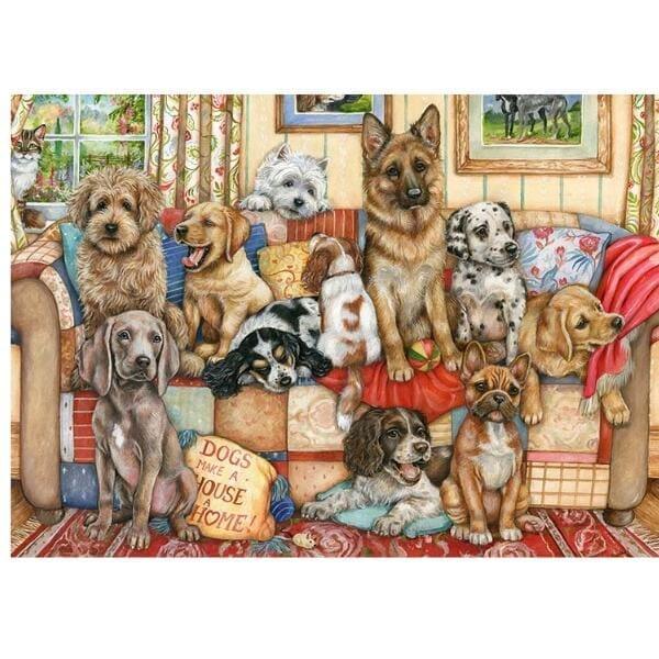1000-Piece Jigsaw Puzzle, Falcon Deluxe Gather On Couch 