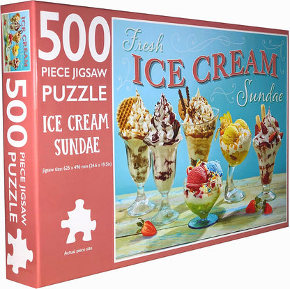500-Piece Jigsaw Puzzle, Ice Cream Sundae