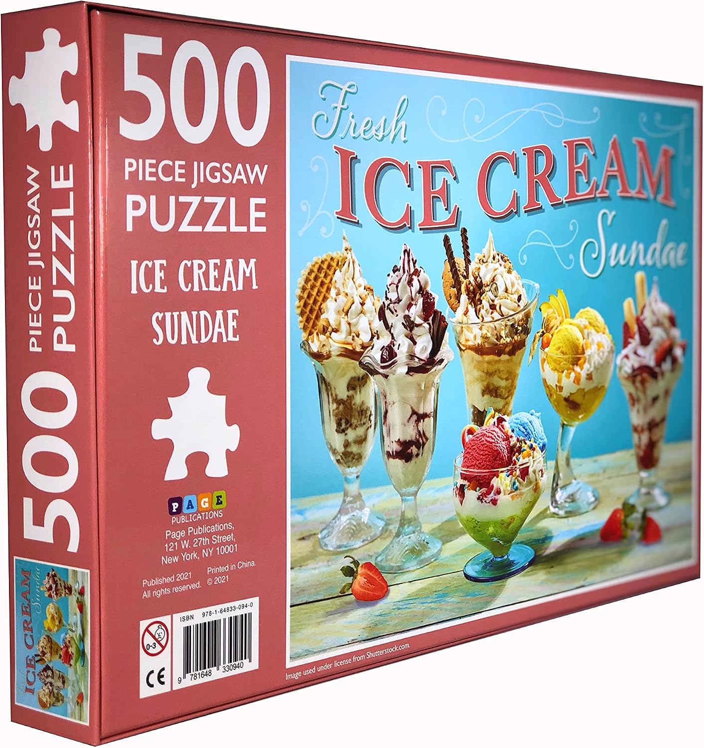 500-Piece Jigsaw Puzzle, Ice Cream Sundae