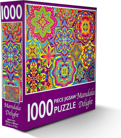 1000-Piece Jigsaw Puzzle, Mandala Delight