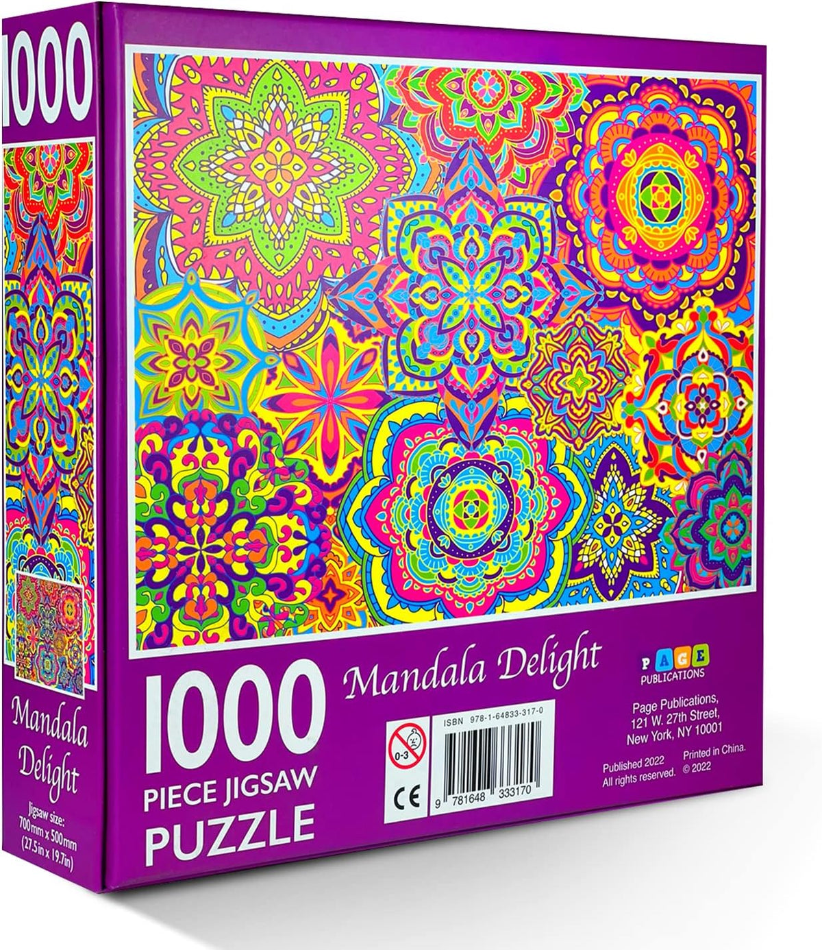 1000-Piece Jigsaw Puzzle, Mandala Delight