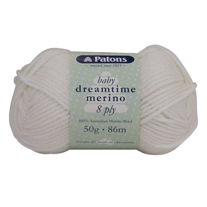 Patons Dreamtime Merino 8ply Crochet & Knitting Yarn, 50g Merino Wool Yarn