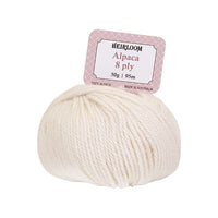 Heirloom 8ply Crochet & Knitting Yarn, 50g Alpaca Yarn
