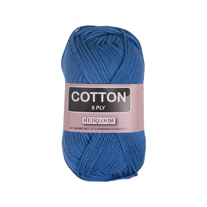 Heirloom 8ply Crochet & Knitting Yarn, 50g Cotton Yarn