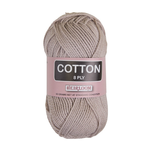 Heirloom 8ply Crochet & Knitting Yarn, 50g Cotton Yarn