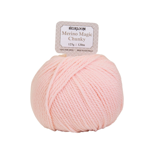 Heirloom Merino Magic Chunky 16ply Crochet & Knitting Yarn, 125g Wool Yarn