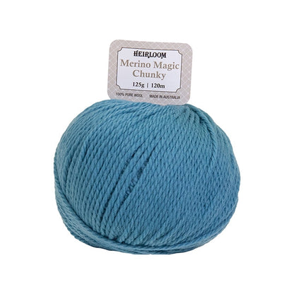 Heirloom Merino Magic Chunky 16ply Crochet & Knitting Yarn, 125g Wool Yarn