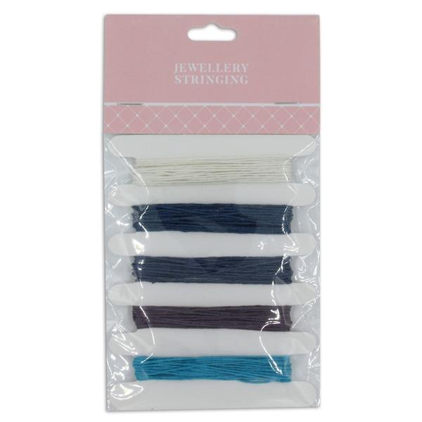 3m Jute Cord, Blues- 5pc- Sullivans