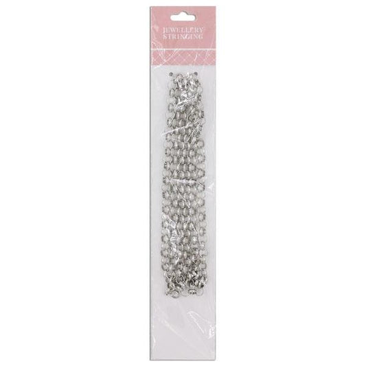 1m Thick Round Link Chain, Dark Silver- Sullivans