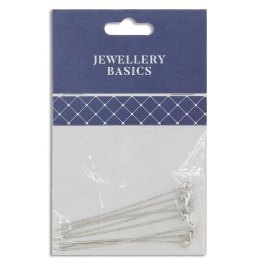 55mm Head Pin Decorative Style 2, Dark Silver- 8pc- Sullivans