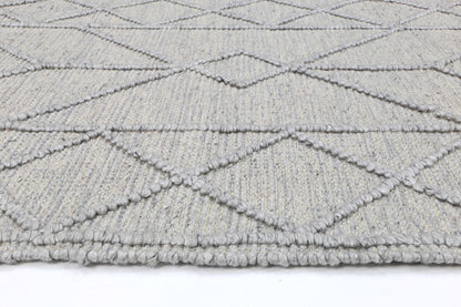 Himalaya Interweave Tribal Grey Wool Rug