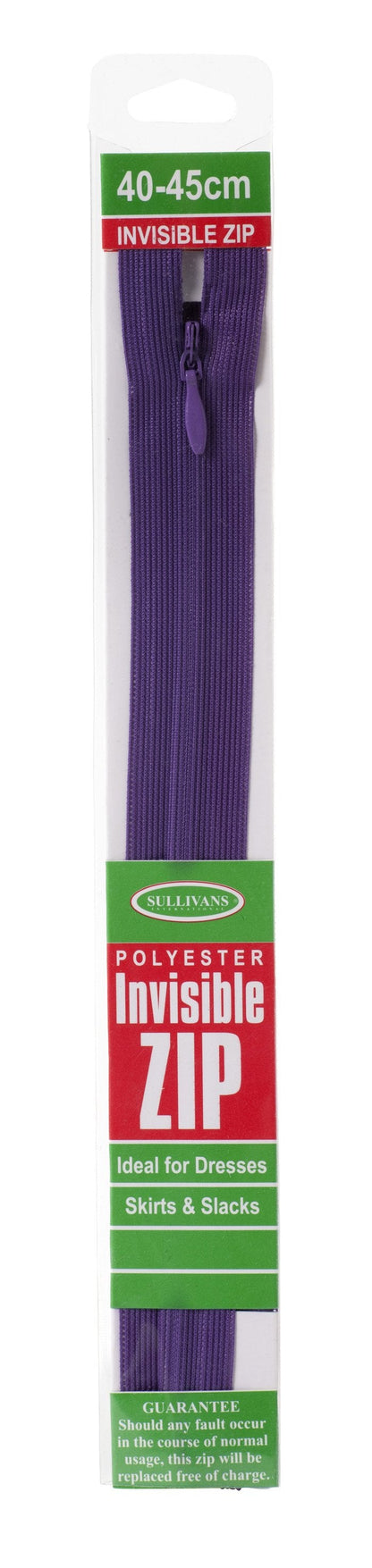 Invisible Zip, Violet