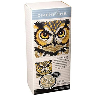 Bright Creations mini owl latch hook rug kit for kids crafts, adults, and  beginners, diy (12