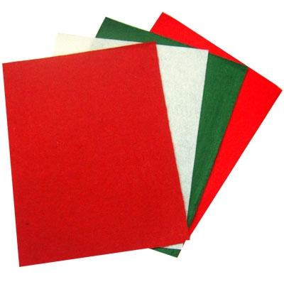 Sullivans Craft Felt Sheets Pack, Christmas, 23cmx30cm- 4pk