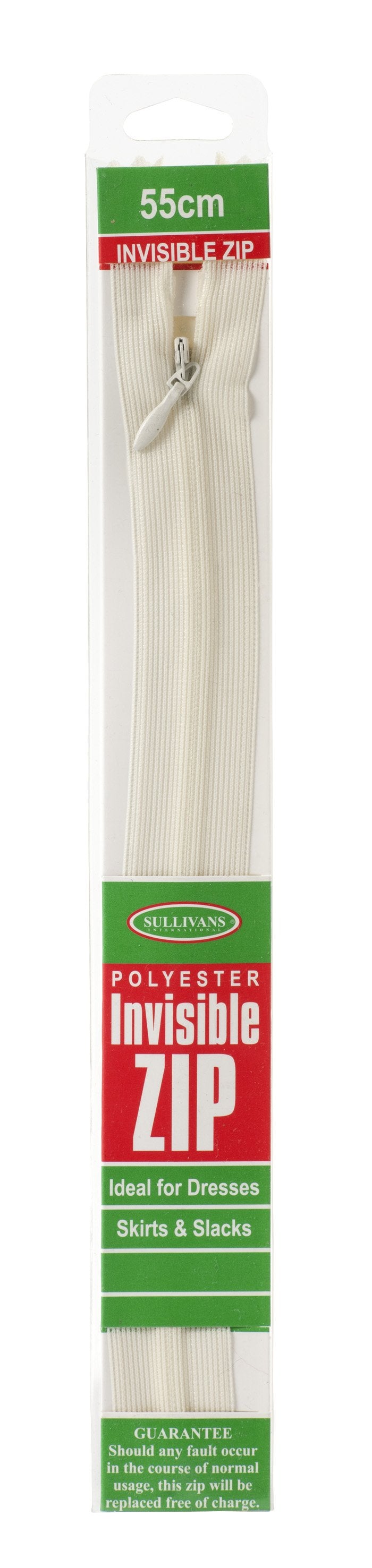 Invisible Zip, Cream