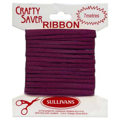 Crafty Saver Satin Ribbon, Navy- 3mm x 7m