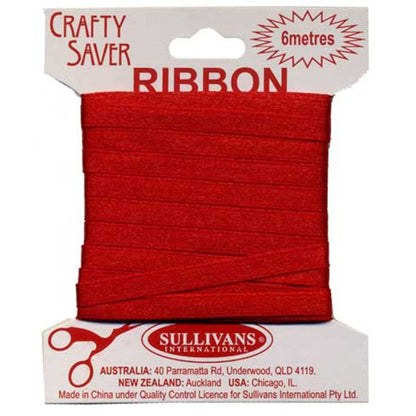 Crafty Saver Satin Ribbon, 6mm x 6m